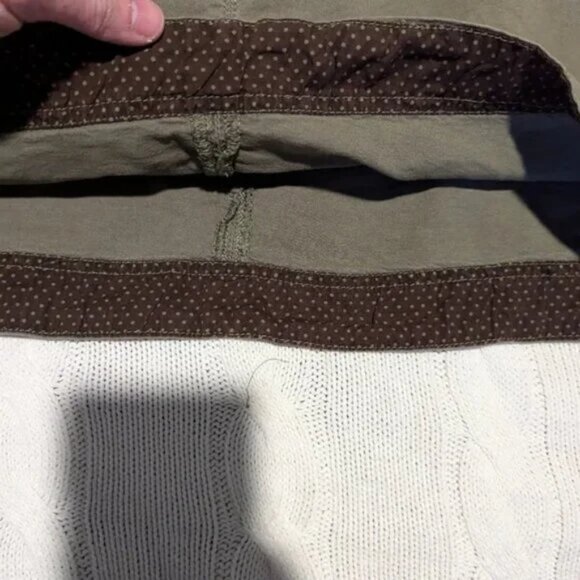 Anthropologie Linen Blend Green Skirt Size S - Picture 4 of 5